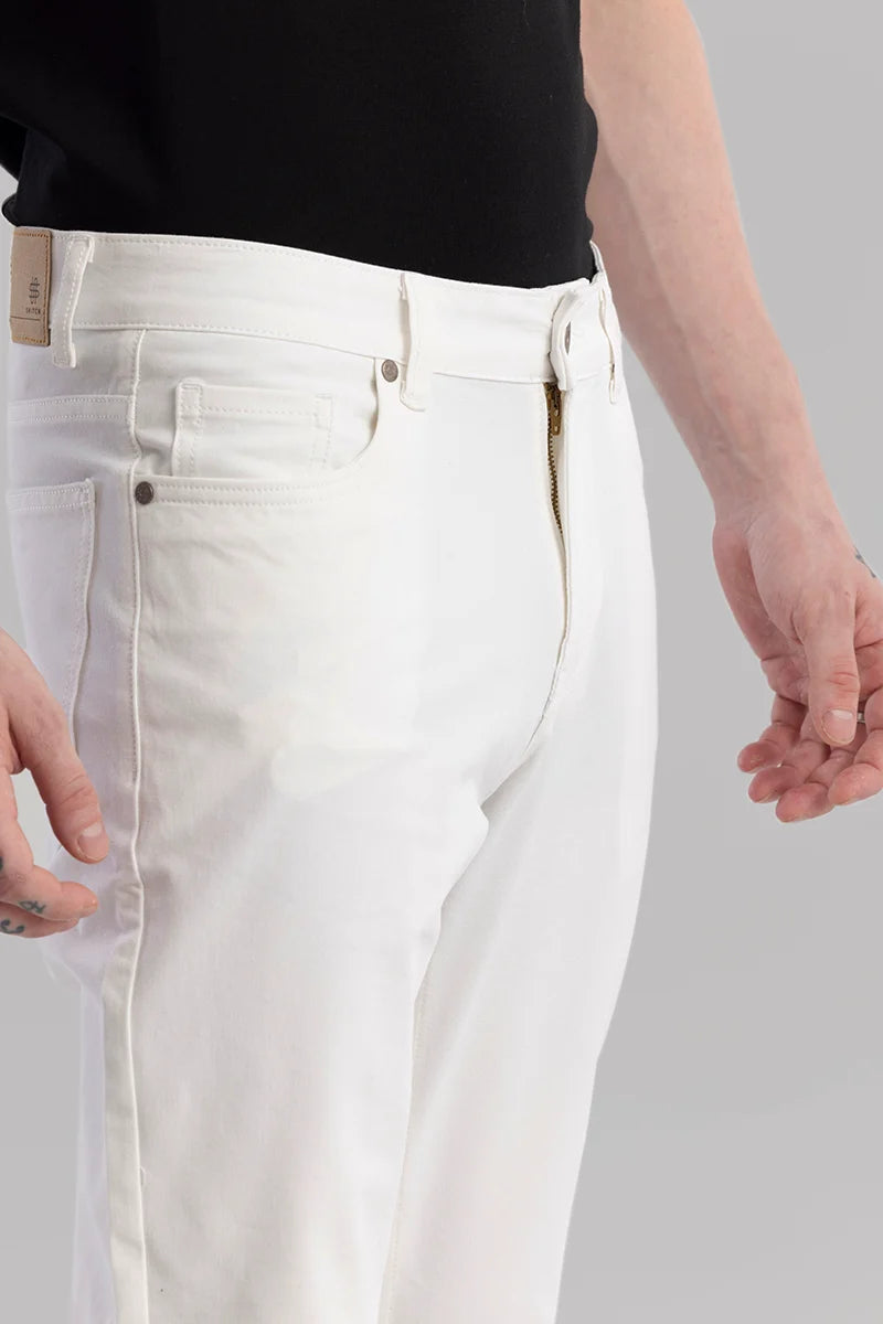 Proflex White Skinny Fit Jeans