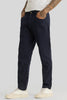 Camille Navy Plain Relaxed Fit Chinos