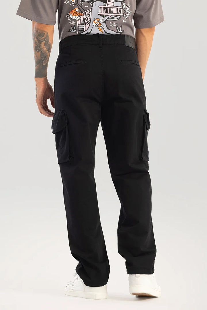 Zoe Black Loose Fit Cargo Pants