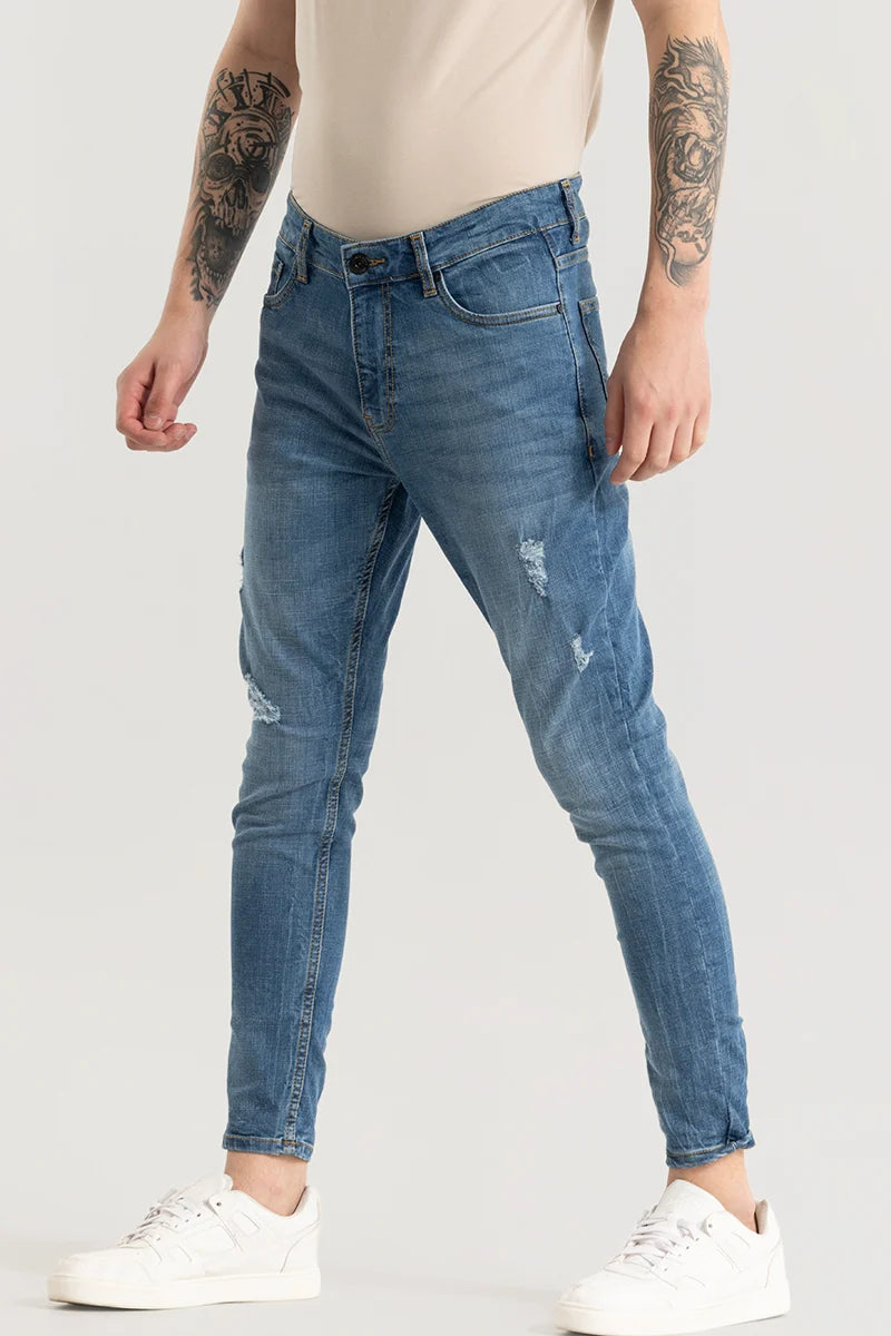 Eirik Steel Blue Skinny Fit Jeans