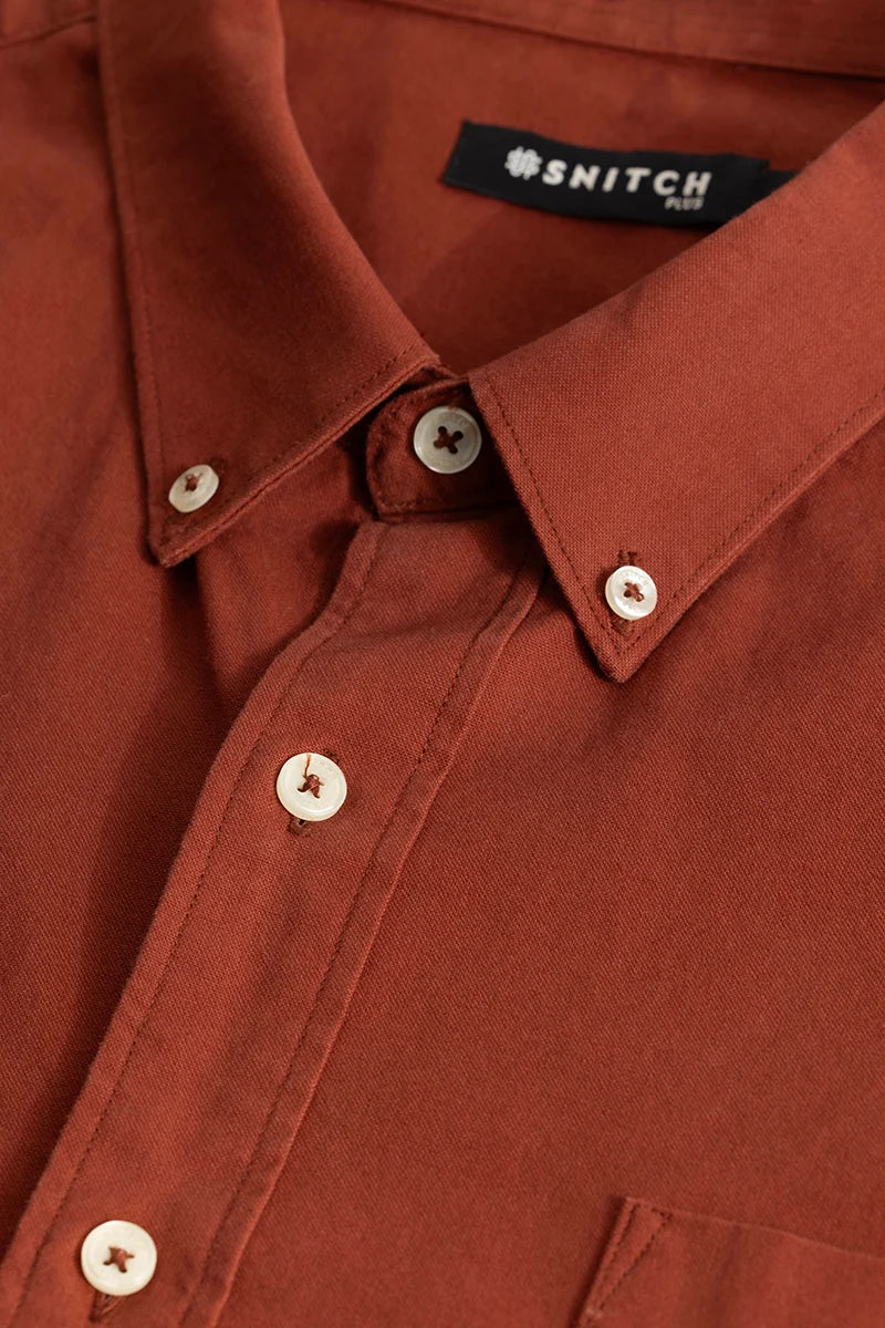 Lucia Rust Plain Shirts