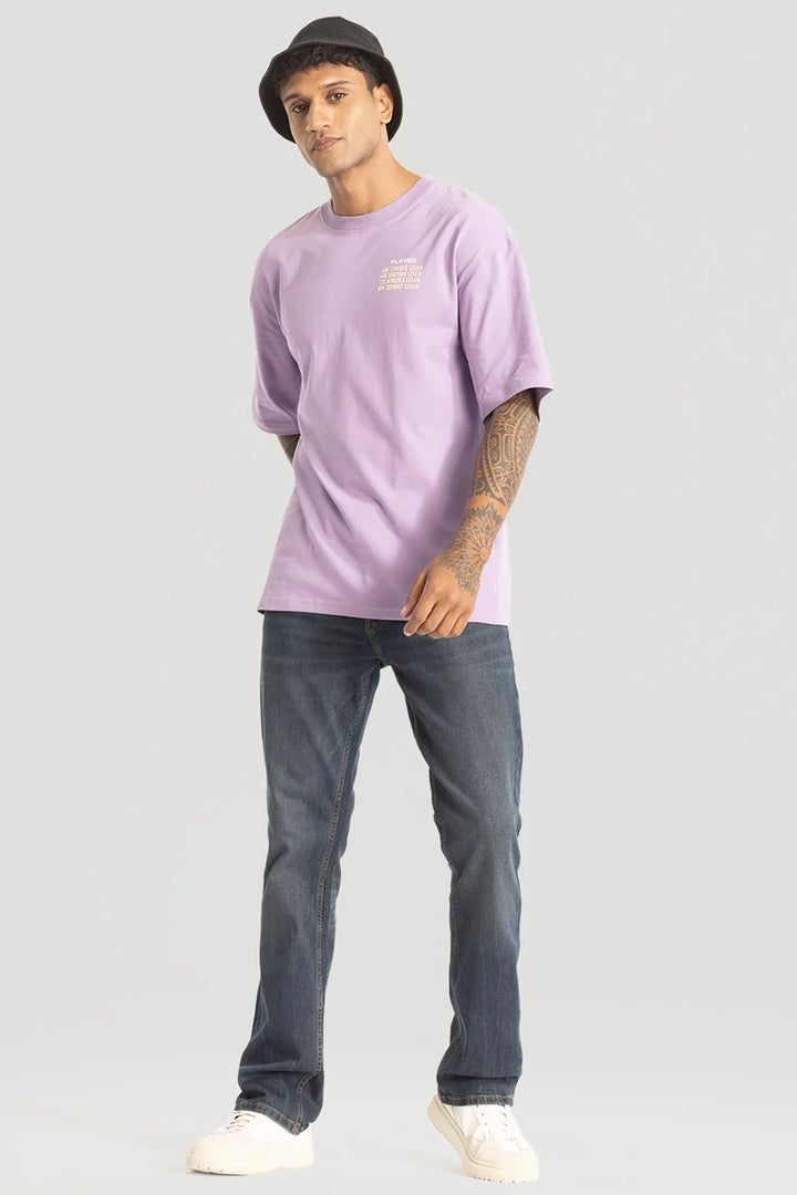 Player Purple Oversized T-Shirt