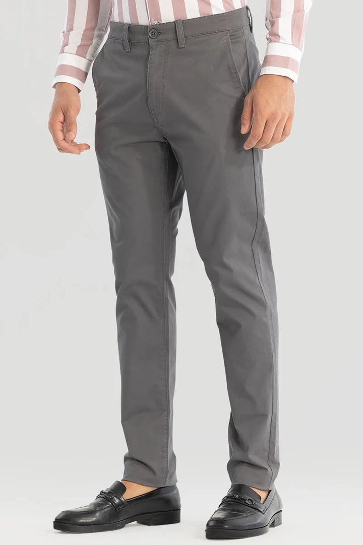 Charcoal Grey Slim Fit Chinos