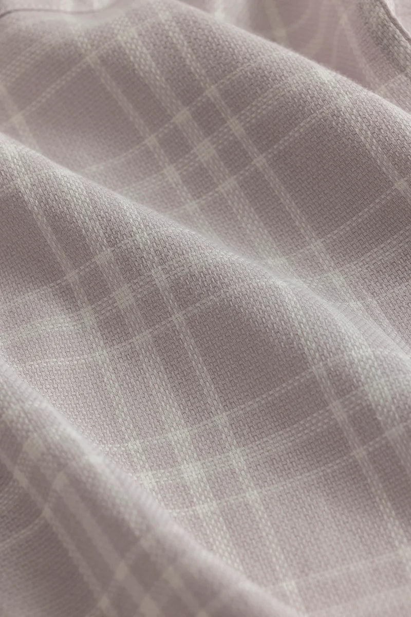 Einar Light Grey Checks Shirt