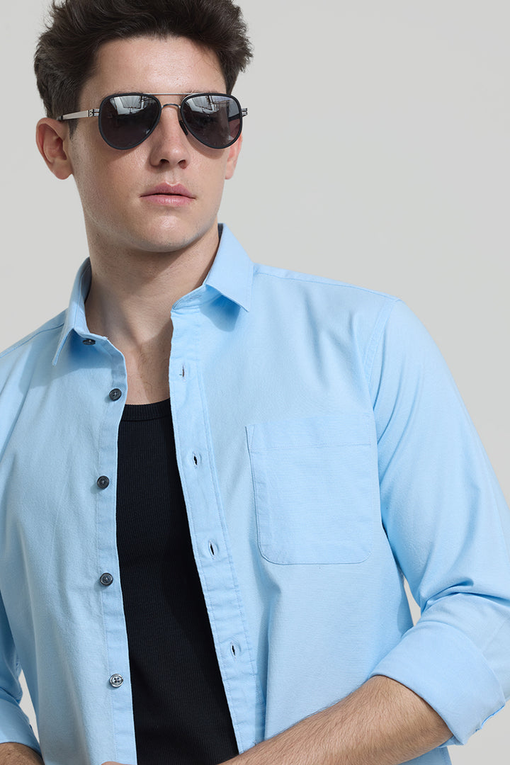 Blue Slim Fit Shirt