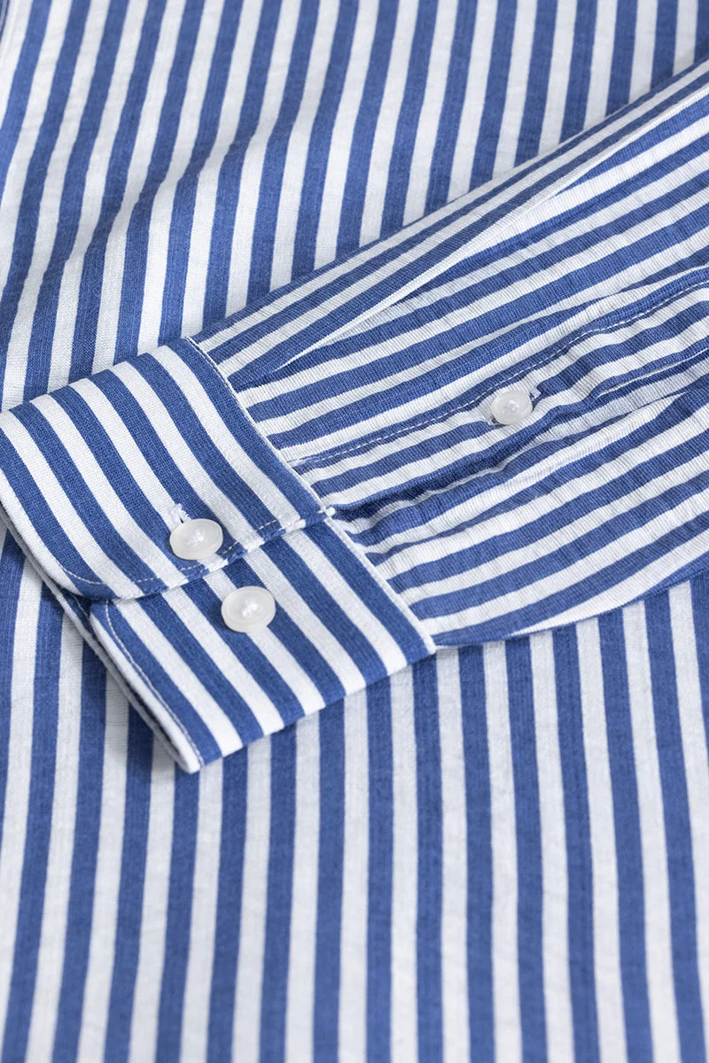 Stripehaven Blue Striped Shirt