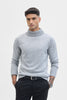 Light Grey Slim Fit Turtleneck Sweater