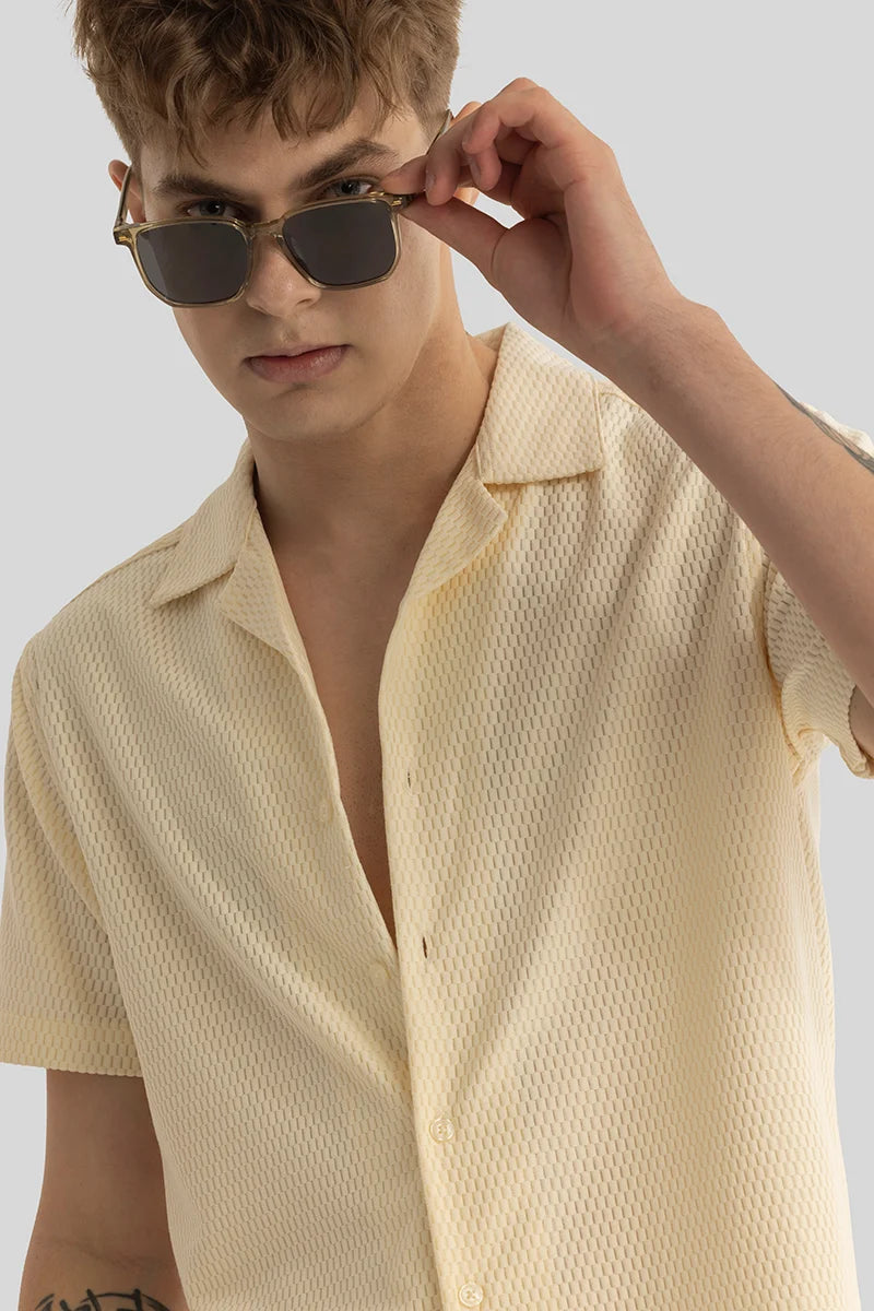 Giulio Cream Textured Shirt