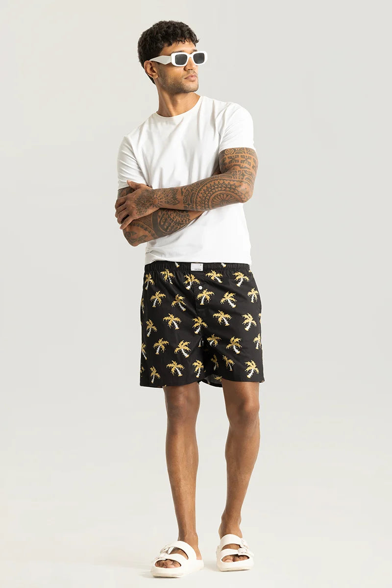 Cocotree Black Printed Boxers