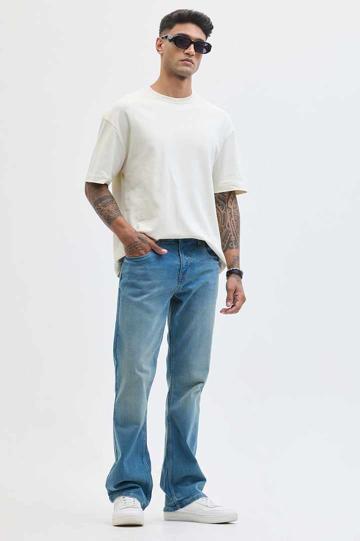 Blue Bootcut Jeans