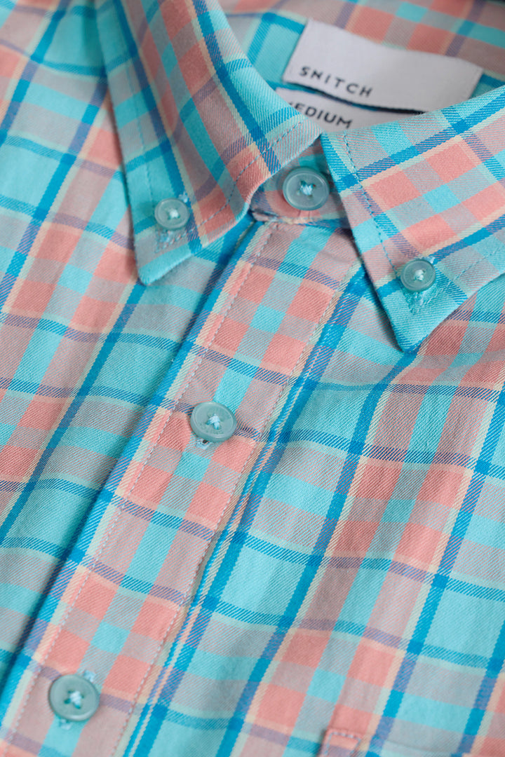 Blue Checks Slim Fit Shirt