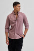 Mauve Solid Oxford Shirt