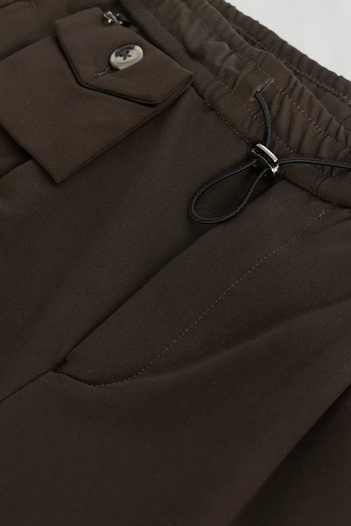 Dark Brown Relaxed Fit Trousers