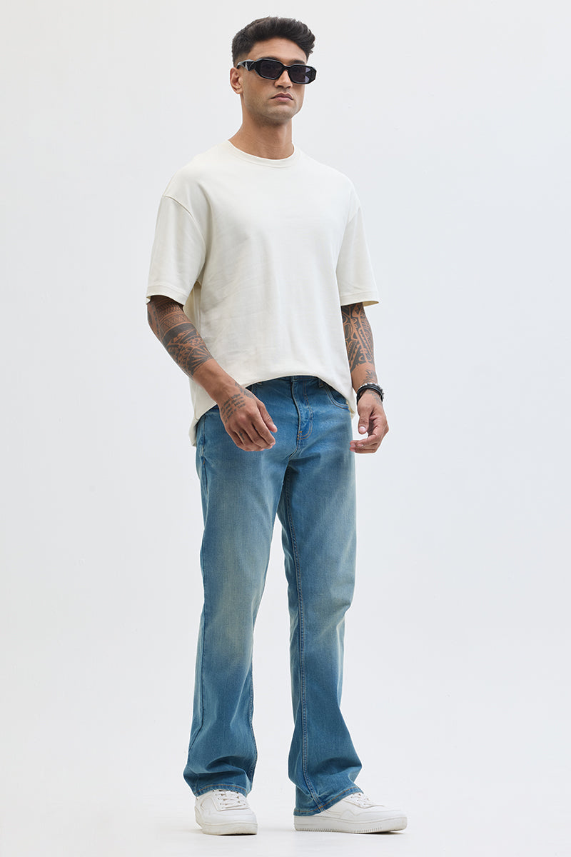 Blue Bootcut Jeans