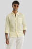 Elementary Yellow Plain Pure Linen Shirt