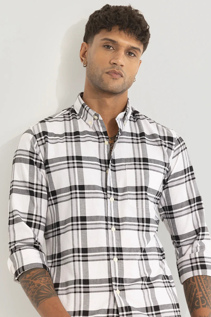 White Checks Oxford Shirt