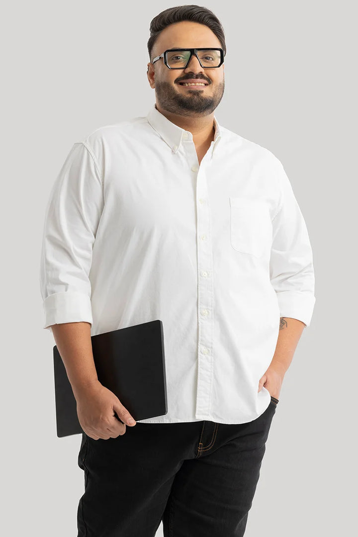 Lucia White Plain Shirts