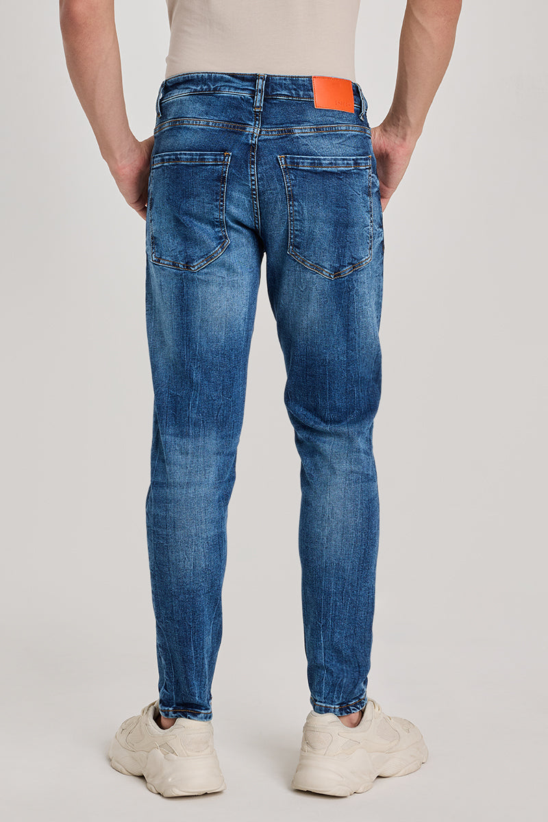 Blue Tapered Fit Jeans