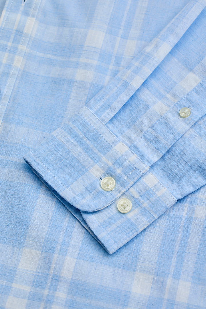 Light Blue Checks Oxford Shirt