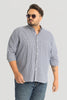 Rugero Navy Checks Plus Size Shirt