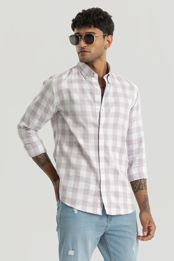 Sven Lavender Checks Shirt