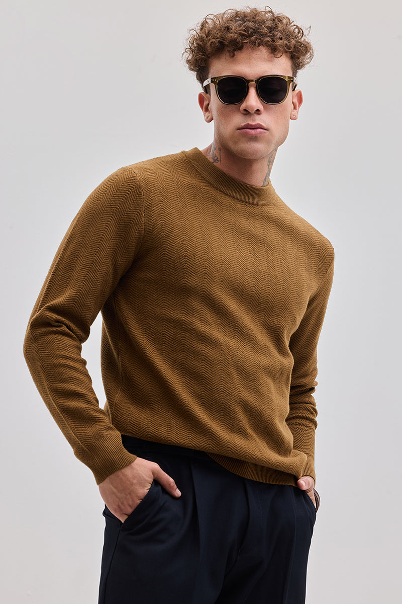 Brown Knitted Sweater