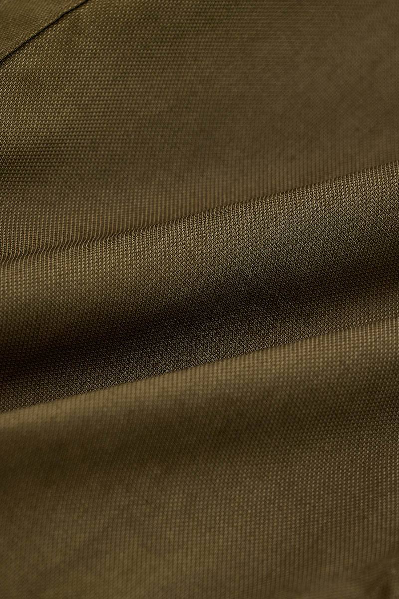 Olive Solid Twill Shirt