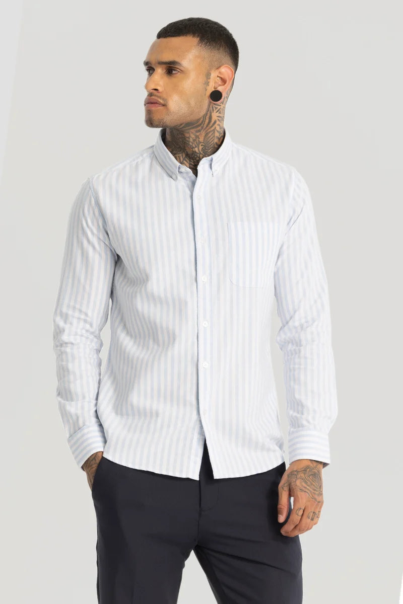 Light Blue Oxford Stripes shirt