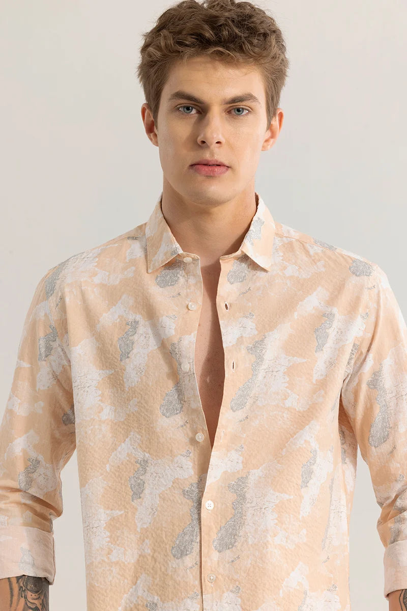 Leaflux Abstract Peach Shirt