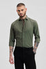 Green Slim Fit Stretch Shirt