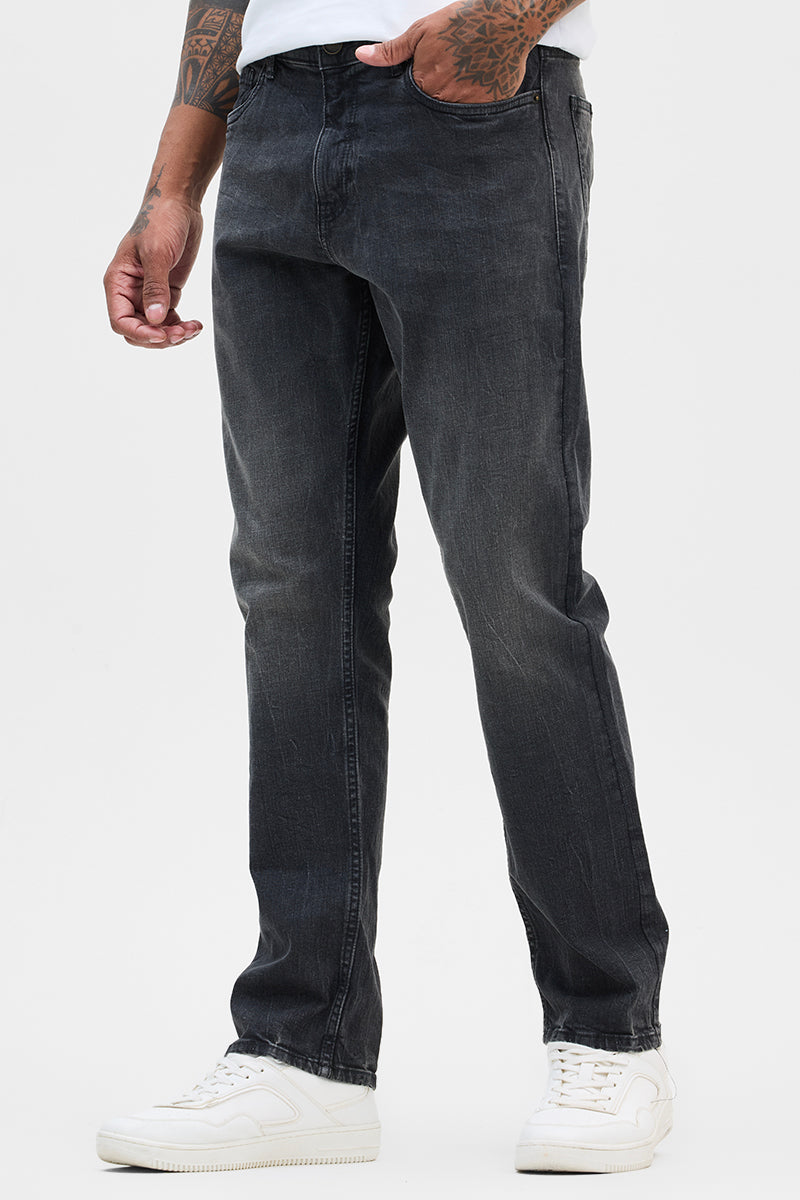 Charcoal Grey Comfort Fit Jeans