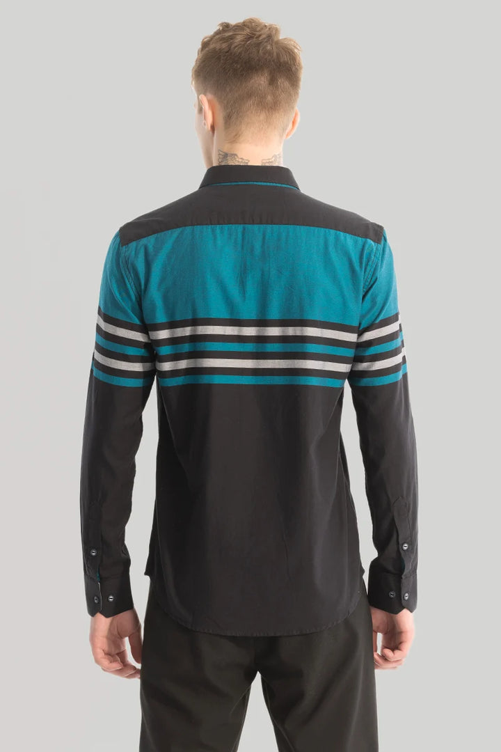 Black Stripes Slim Fit Shirt