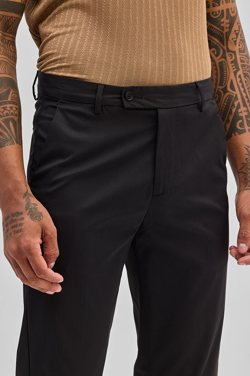 Black Slim Fit Chinos