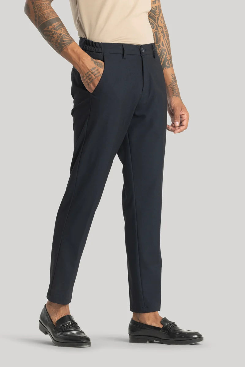 Giorgio Navy Slim Fit Trousers