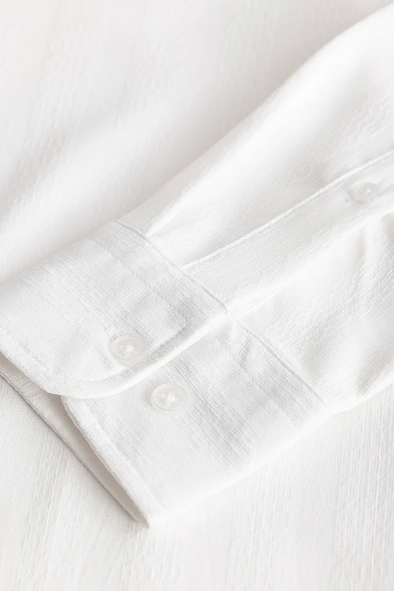 FlexiForm White Textured Shirt