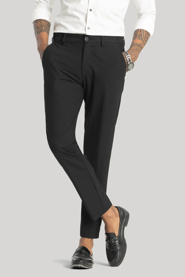 Giorgio Black Slim Fit Trousers