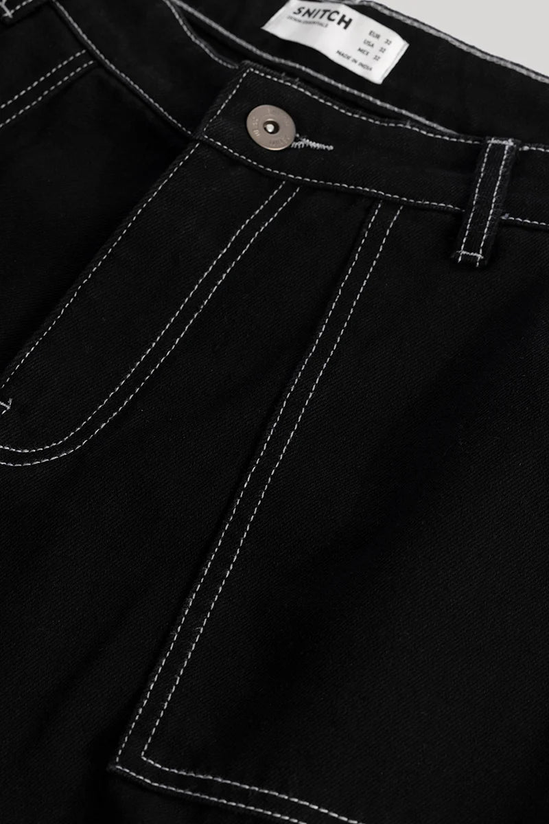 UrbanStreet Black Baggy Fit Jeans