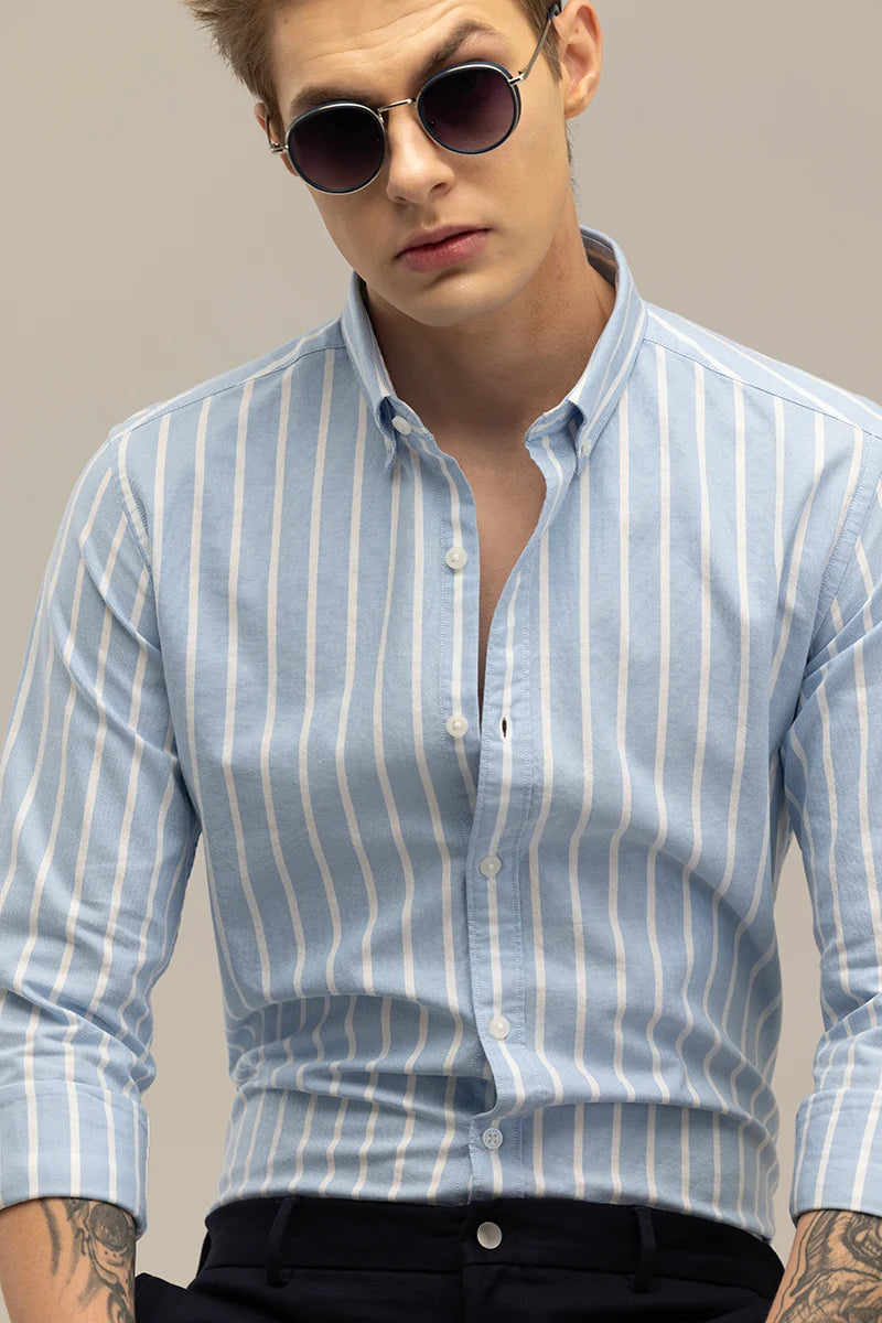 Bodil Blue Striped Shirt