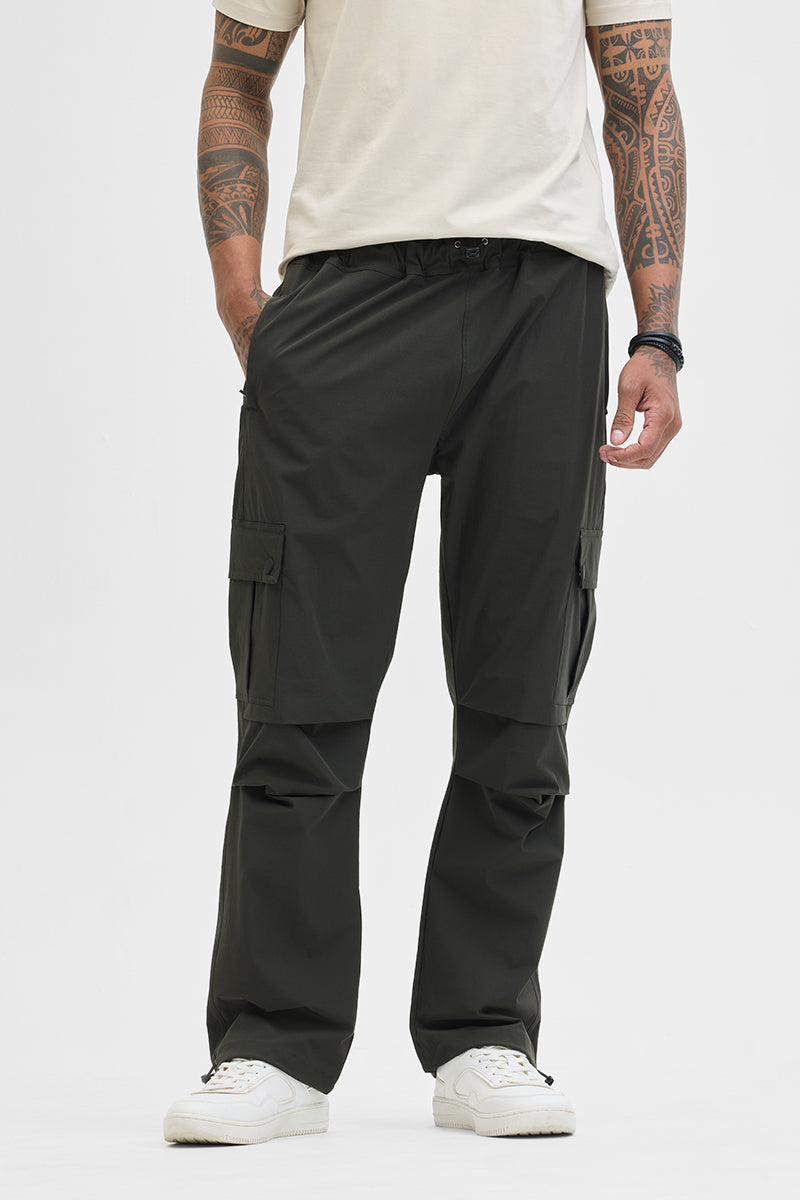 Dark Green Relaxed Fit Cargo