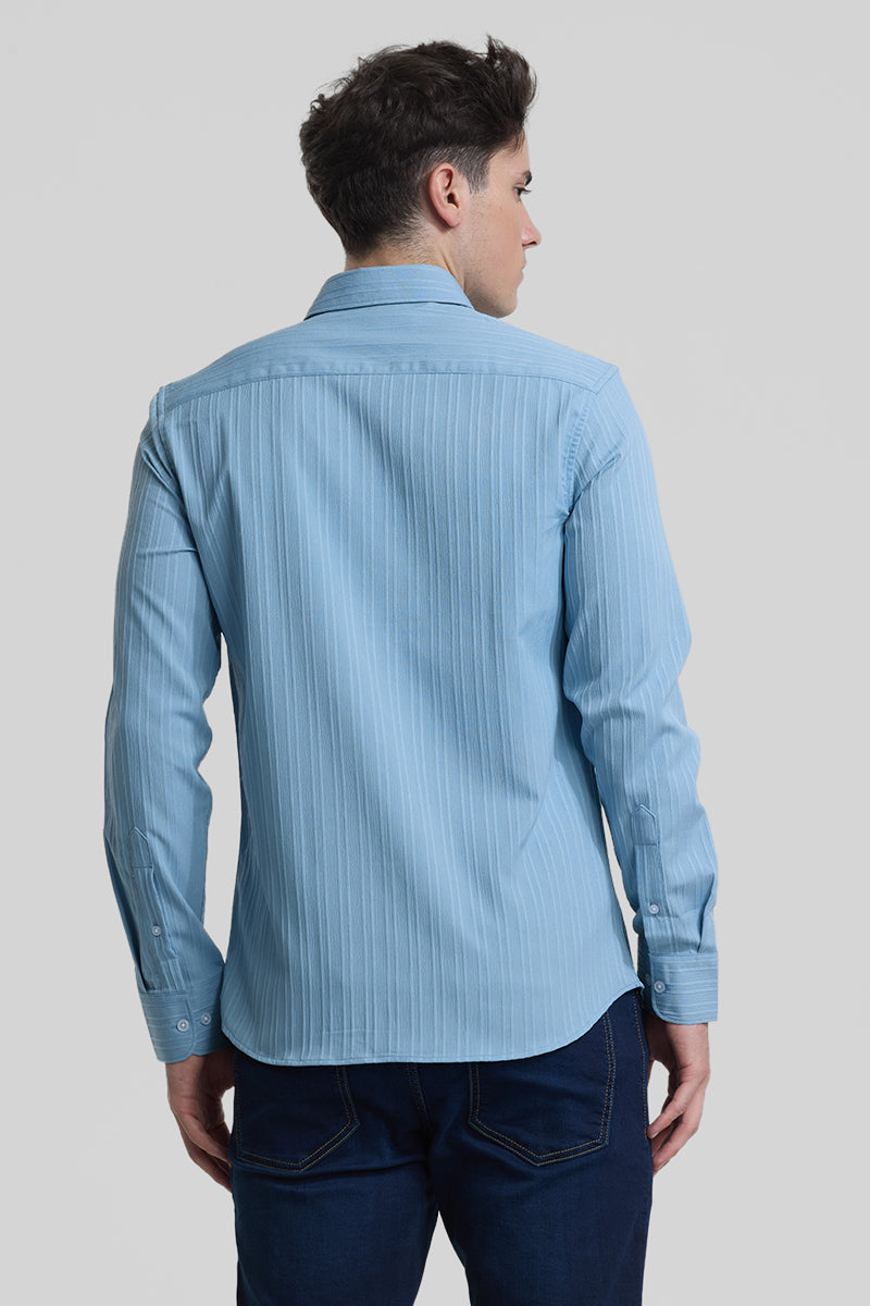 Blue Stripes Slim Fit Shirt