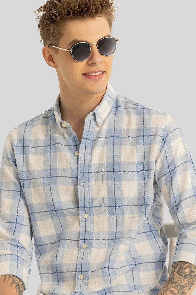 Prism Blue Checks Shirt