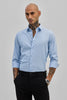 Light Blue Stretchable Slim Fit Shirt