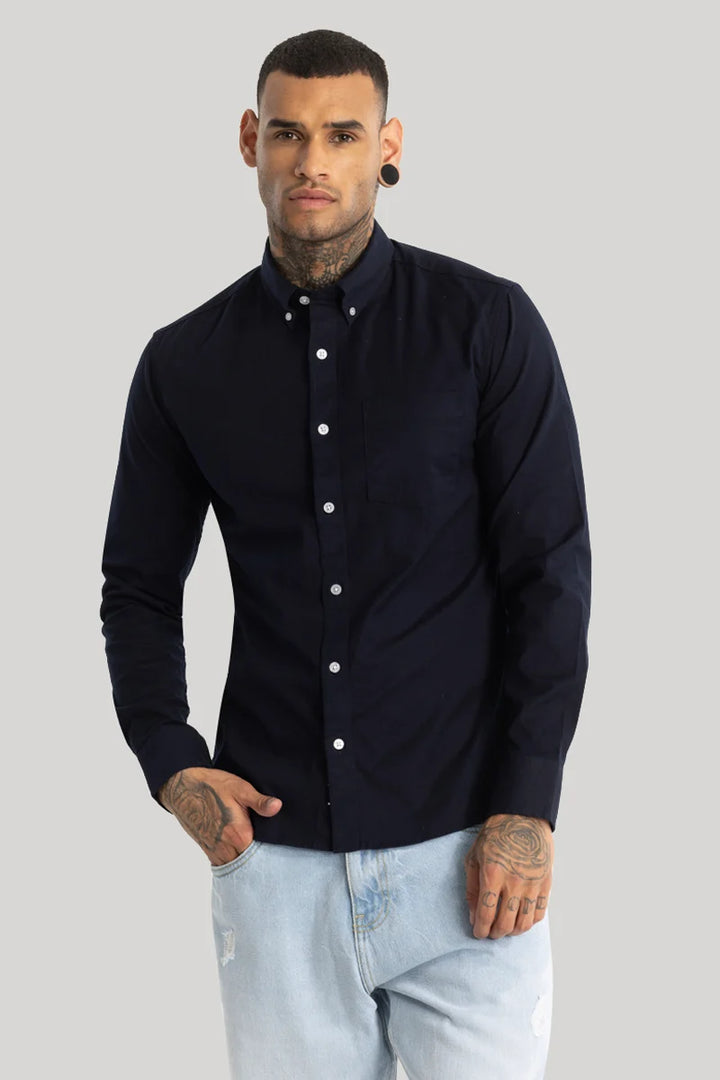 Navy Oxford Shirt