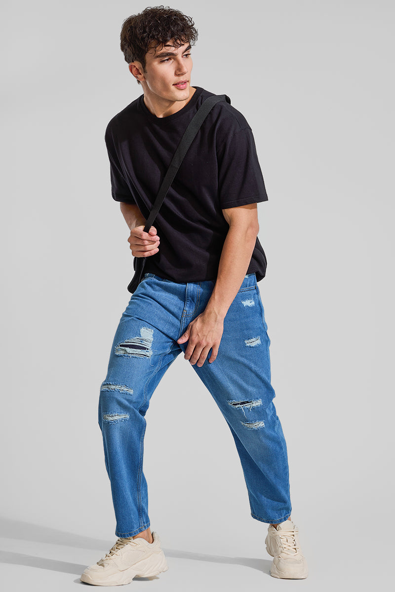 Blue Baggy Fit Jeans