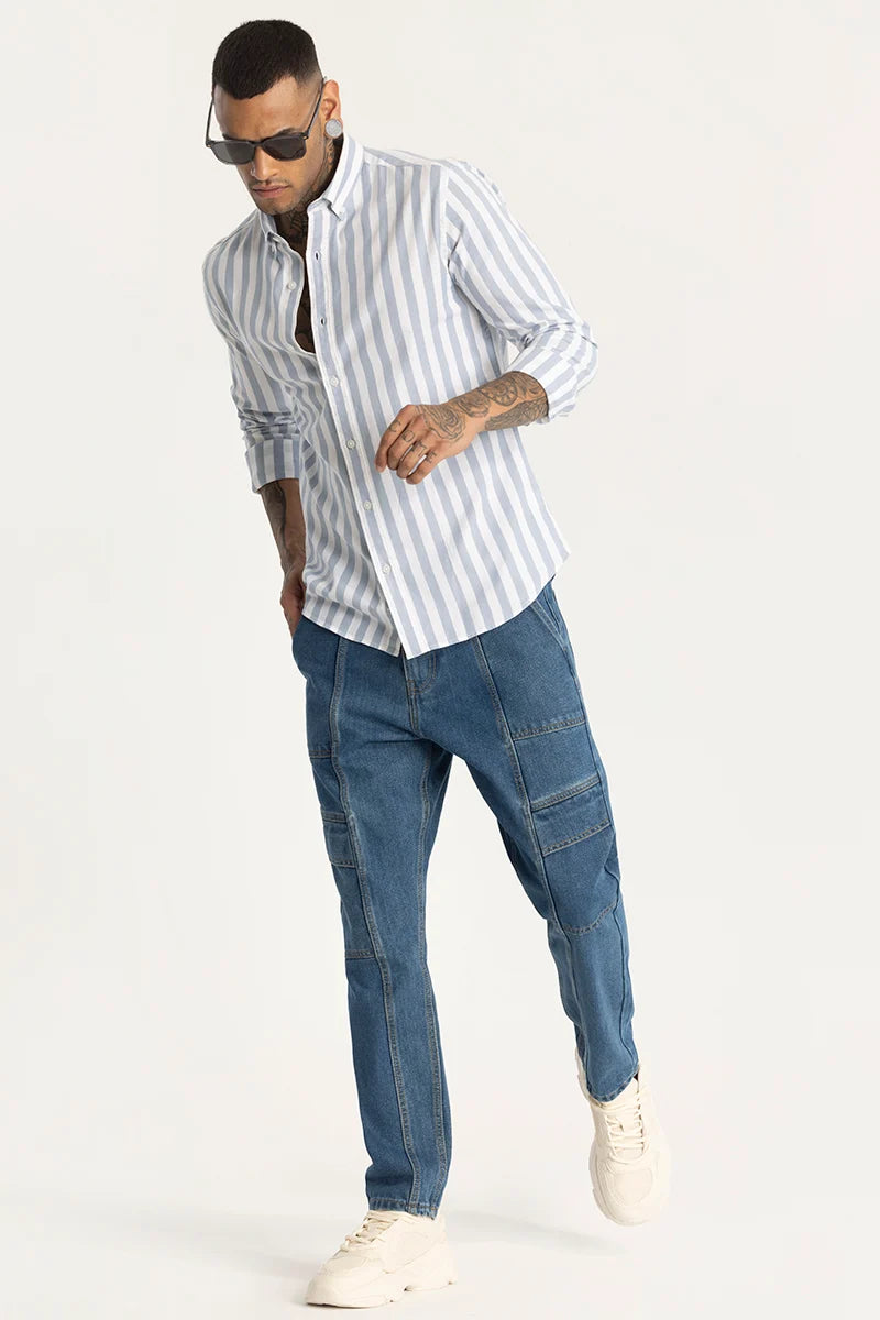 Light Blue Stripes Shirt