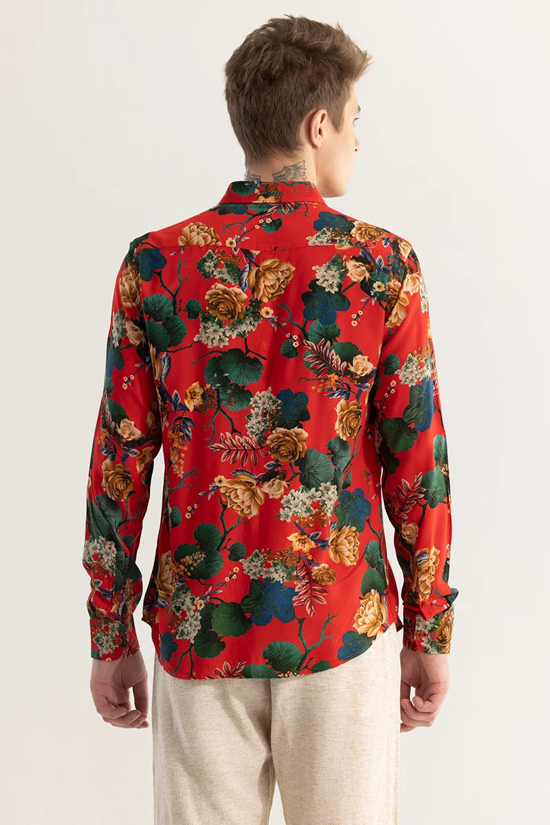 Floratique Red Shirt