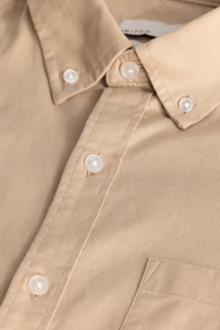 Beige Oxford Shirt