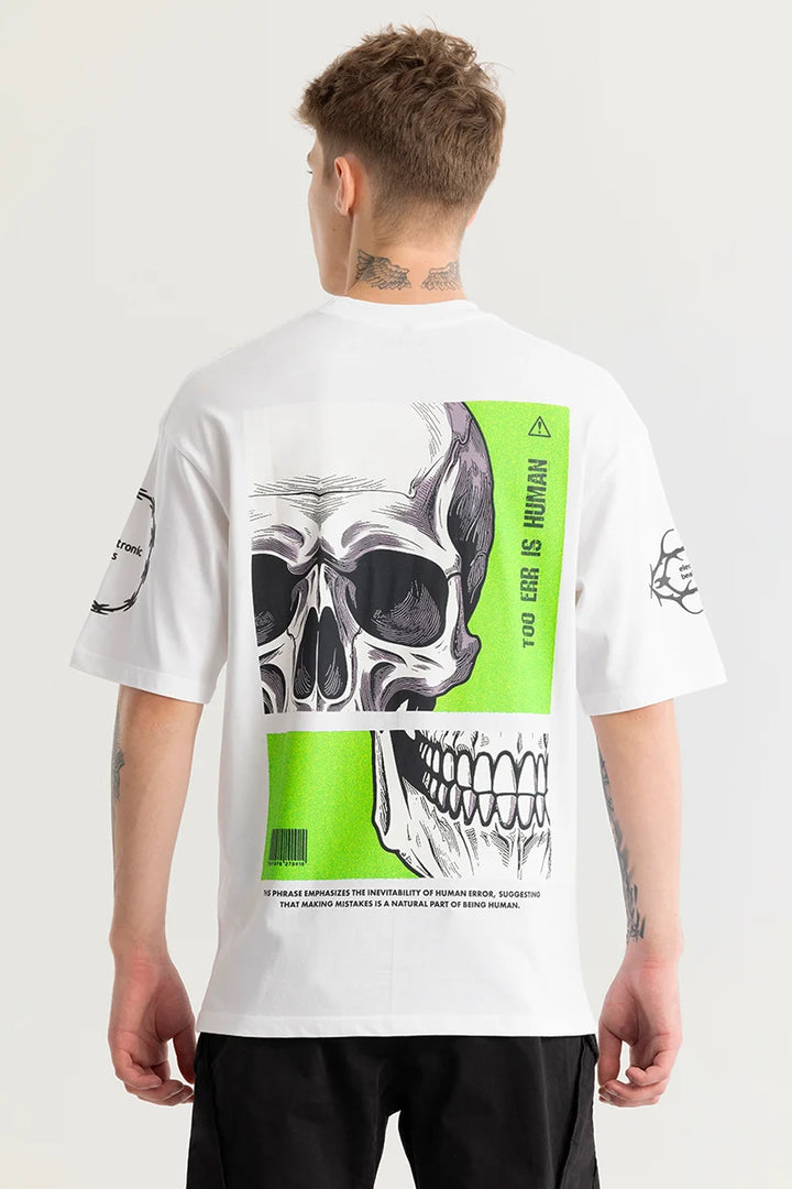 Mistake White Oversize Graphic T-Shirt