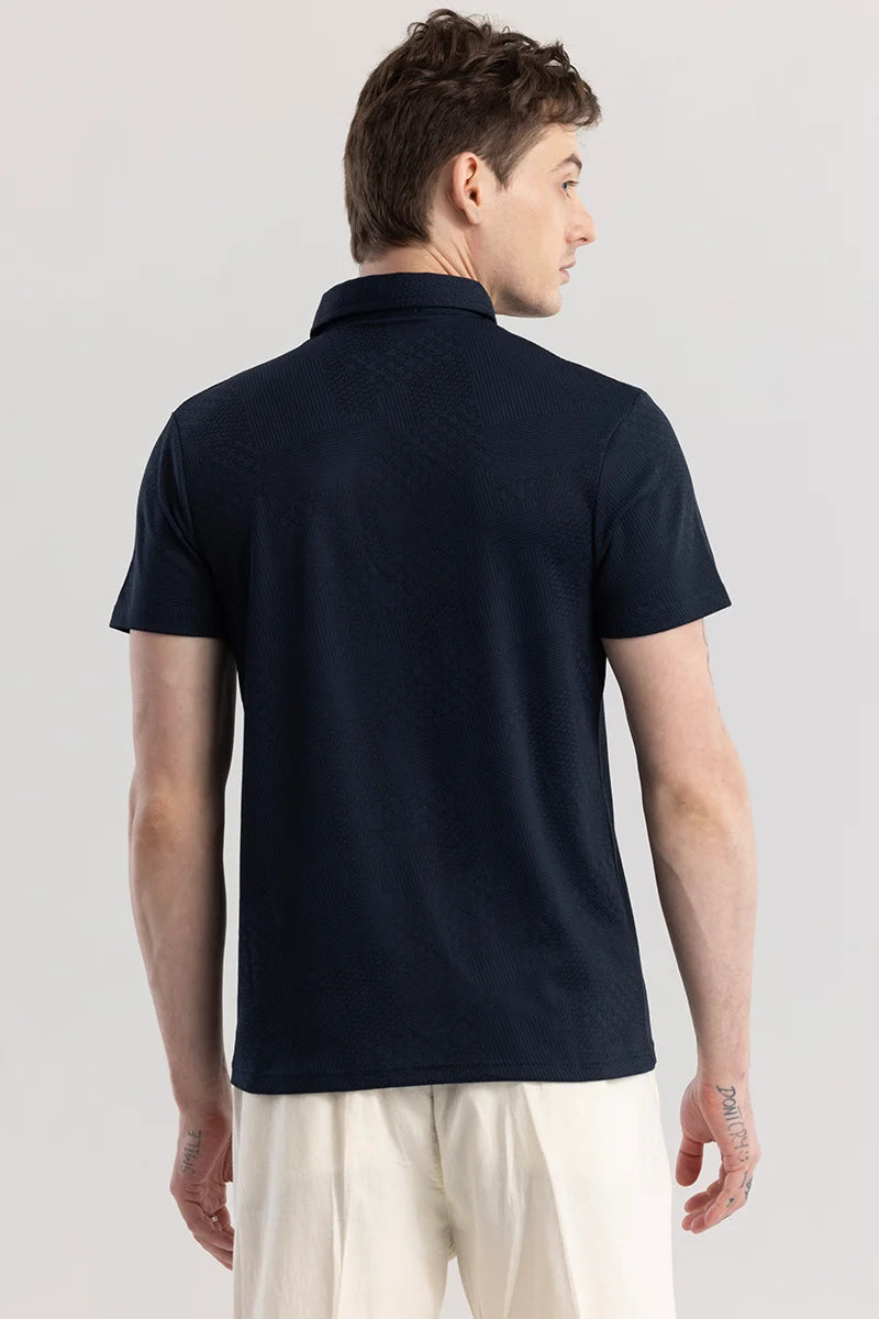 Meteor Navy Blue Polo T-Shirt