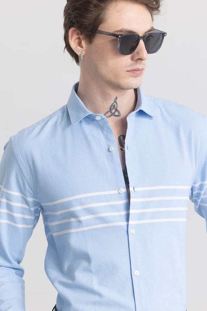 Line Thread Blue Stripe Shirt